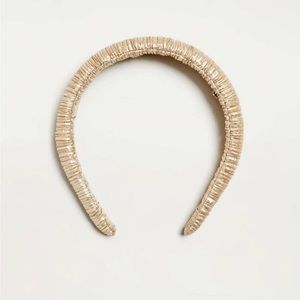 Loeffler Randall Gold Marina Puffy Headband